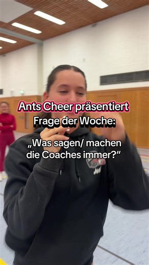 Was sagen eure Coaches immer? #cheerleading #dancinggirlss #girlsontiktok #fragederwoche #fyp