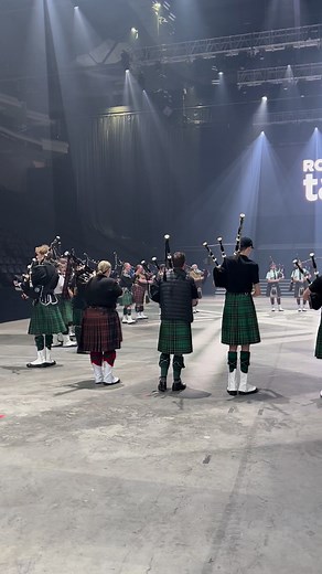 A time-honoured Tattoo tradition: the tuning circle of Massed Pipes & Drums out on the floor just before the doors open! Tickets still available at nstattoo.ca! #nstattoo2023 #halifax #novascotia | Royal Nova Scotia International Tattoo