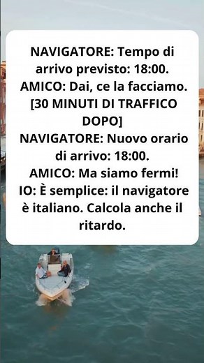 Traffico in città: il navigatore è già rassegnato 🚗😂