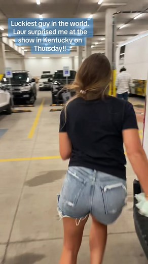 Love you honey. #hometeamtour23 #surprise #angels