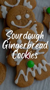 Day 1 of 12 days of cookies! These soft and chewy sourdough gingerbread men are the perfect way to use your discard (and yes, even gingerbread haters love them!). Recipe is on my website: https://amybakesbread.com/sourdough-gingerbread-cookies/ or comment “COOKIE” and I’ll send you recipe. #sourdough #sourdoughcookies #gingerbreadcookies | Amy Bakes Bread