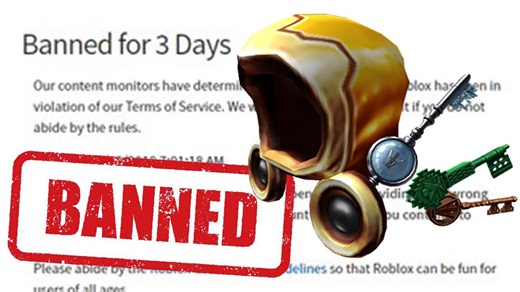 The golden dominus winner was officially banned from Roblox forever