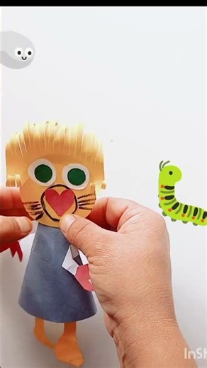 Making the most beautiful cartoon # with paper # for kids