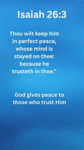 The Secret to Perfect Peace 🙏 | Isaiah 26:3 #prayer