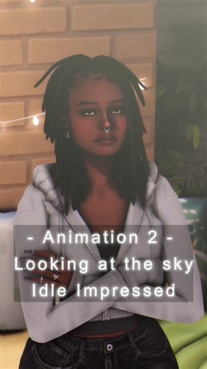 Looking at the Sky 🌒 | Sims 4 Animation Pack (FREE) #thesims4 #lovestory #machinimasims4 #animation