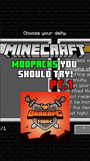DarkRPG Fabric Modpack Showcase – The Ultimate RPG Experience! #minecraft #shorts #minecraftmodpack