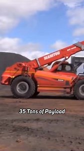 Manitou MHT X 14350, the World's Largest Telehandler with 35 Tons of...
