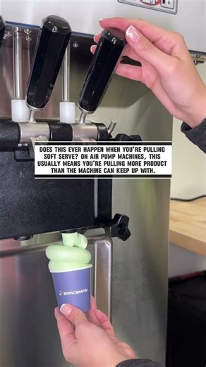 Does your air pump soft serve machine ever do THIS?