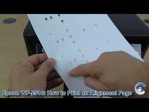 Epson WorkForce WF-2510WF: How to do Print Head Alignment