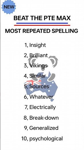 Most Repeated Spellings in pte exam 2026 | Most Repeated Spellings in pte exam 2026 #beattheptemax