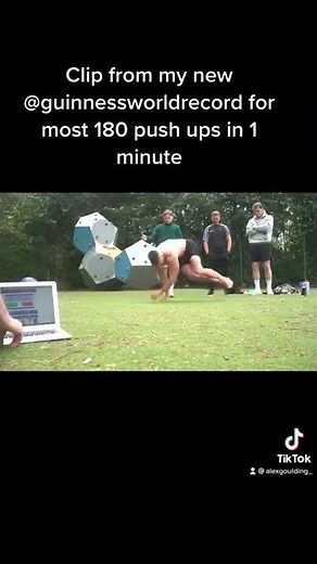 Most 180 Push Ups in 1 Minute - GUINNESS WORLD RECORD