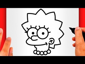 HOW TO DRAW A LISA SIMPSON DRAWING STEP BY STEP FOR BEGINNERS (EASY AND SLOW)