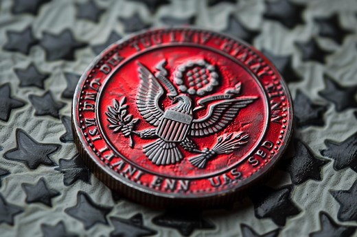 Solving the mystery of red quarters: why are some coins painted red?