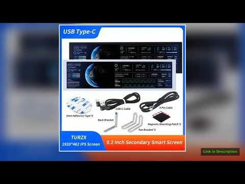 92 Inch USB Secondary Screen TypeC 1920462 Resolution TURZX IPS Smart Screen Software CPU RAM