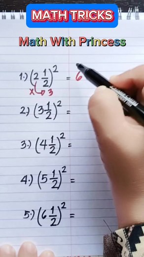 2.9K views · 66 reactions | Math Review:Math Tricks #math #mathviralvideo #mathviral #mathtutor #mathematics #mathreview #mathvideo #mathisfun #mathhack #reels2024 #reelsfb #reelsvideo #fypシ゚viralシfypシ゚ #fypシ゚viralシ #fypシ゚ | Math with Princess | Facebook