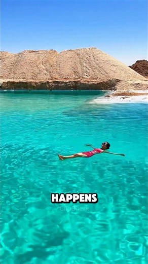 This lake looks like a beach of salt?