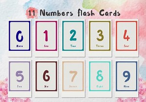 Numbers Preschool Counting Flash Cards, Count and Clip, Number Cards 0-10, Montessori - Etsy Canada