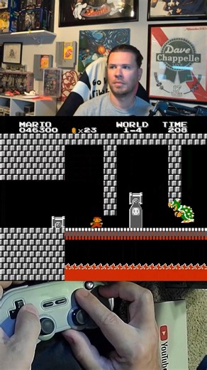Snuck past King Koopa at the end!