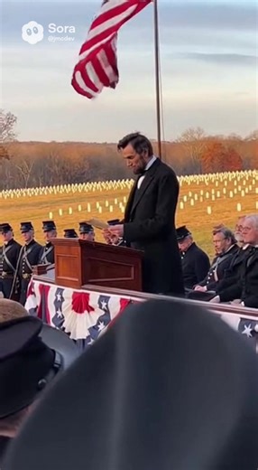 The Gettysburg Address was delivered by Abraham Lincoln on November 19, 1863, during the American Civil War. He spoke at the dedication of the Soldiers’ National Cemetery following the Battle of Gettysburg. In the short speech, Lincoln honored the soldiers who died and emphasized that the nation was founded on equality and must remain united. The address became one of the most famous speeches in American history and reaffirmed the ideals of freedom and democracy. 🇺🇸📜 #history #americanhistory