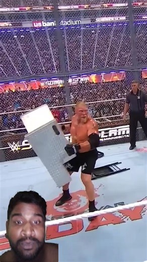 WWE Steel steps to the face is absolutely brutal... #SummerSlam #wwe