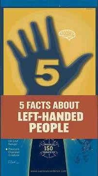 5 Surprising Facts About Left-Handed People | Are You One of Them? #5vefacts