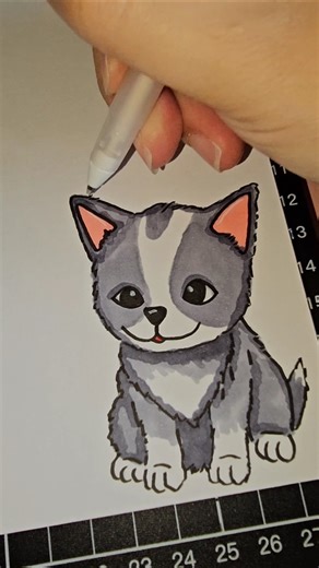 Draw with me #dog #cute #doggie #drawing #colouring #cuteart #follow #subscribe #art