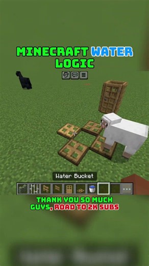 Minecraft Water Logic That 99% of Players Don't Know! 🌊 #minecraft #shorts