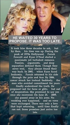 The Tragic 30-Year Wait: Farrah Fawcett and Ryan O’Neal’s Final Goodbye