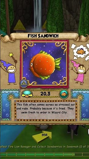 How to catch the Fish Sandwich in W101 🐟 #w101 #wizard101