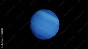 Rotating solar system bodies: Neptune Made using the best available Voyager 2 data. Elements of this clip furnished by NASA.