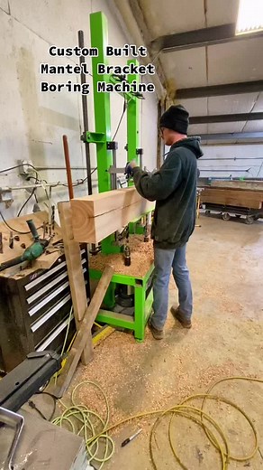 Custom Built Mantel Bracket Boring Machine