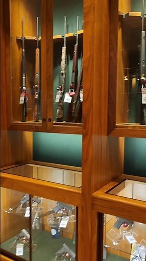 Cabela's Gun Library!! #cabelas #bikerlife #hunting #fish #firearmshistory #winchesters #remington