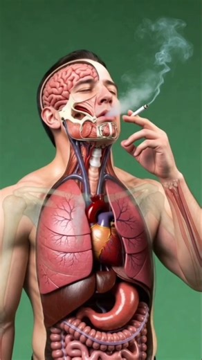 Cigarette Inside Human Body 🚬 3D Anatomy Animation | What Happens When You Smoke