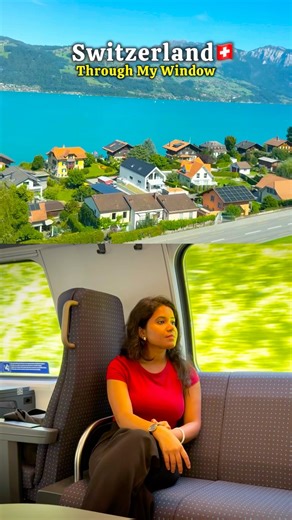 Switzerland Train Journey, feels like a movie! #switzerland #swissalps #swisstrain #trainview #ddlj