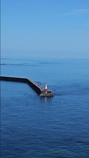 Victoria Breakwater — Calm Aerial View on Vancouver Island