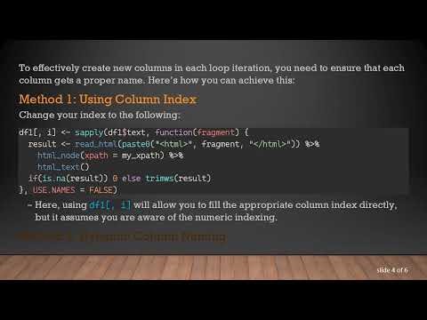 Creating New Columns Dynamically in R