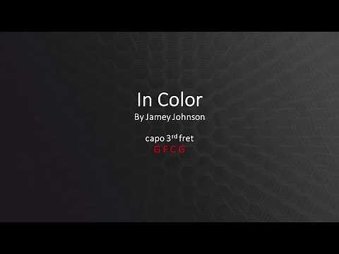 In Color - Jamey Johnson - Easy chords and lyrics