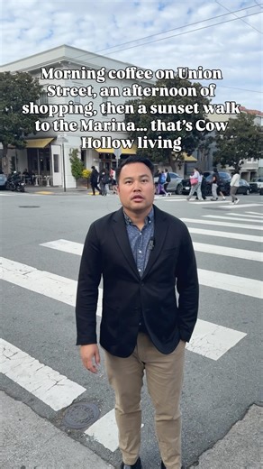 🏙️ Cow Hollow, where city energy meets neighborhood charm. Cow Hollow is one of those San Francisco neighborhoods that feels like the best of both worlds. It’s lively, walkable, and full of heart. ☕ Grab a latte @wreckingballcoffee on Union Street 🍝 Meet friends for dinner at @bluewhalesf or @brazenheadsf 🌿 Walk to the Marina Green or the Presidio in minutes 🛍️ Browse the boutiques that make every errand feel like a day out It’s the kind of place where you can spend the morning exploring, wo