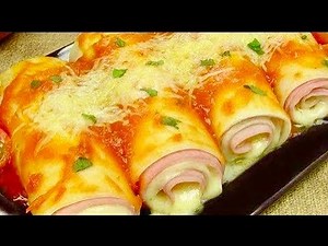 CANELONE DELICIOSO E MUITO PRÁTICO - EM 10 MINUTOS - DERRETE NA BOCA