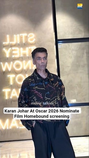 #karanjohar at #oscar nominated film #homebound screening
