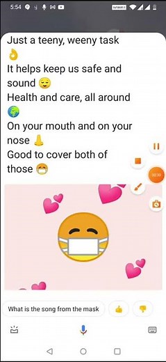 The Mask Song🎵🎶| By Google Assistant| Songs by Google