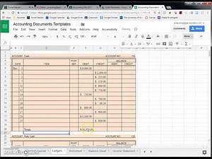 Using Google Sheets in Accounting Documents