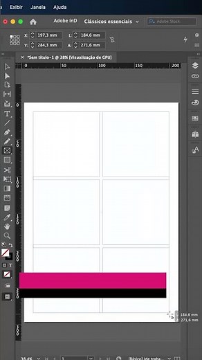 DICA DE INDESIGN | Como criar caixa de fotos do mesmo tamanho #Shorts