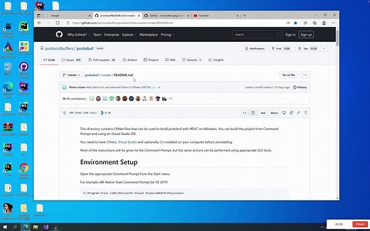 win10命令行编译protobuf源码