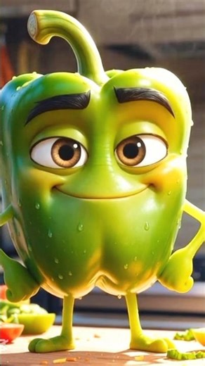 🥕🥔🌶️ Carrot vs Potato vs Capsicum! Hilarious Veggie Battle 😂 #shorts