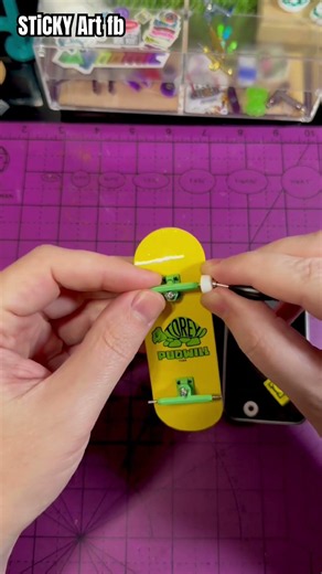 Upgrading a tech deck performance series #satisfying #diy #fingerboard #techdeck