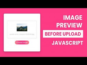 Preview Image Before Upload in HTML CSS & JavaScript | jQuery Preview Image