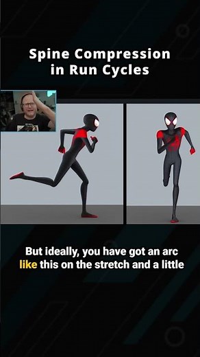 ⚡ Spine Compression in Run Cycles 🏃‍♂️ | Animation Quicktip