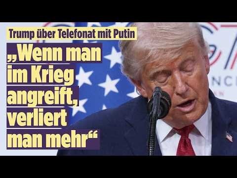 Trump berichtet über Gespräche mit Putin und Selenskyj zum Krieg
