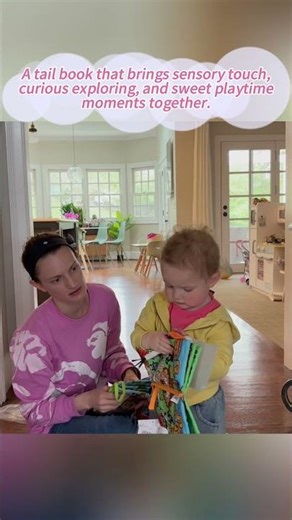 A tail book that brings sensory touch, curious exploring, and sweet playtime moments together.